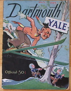 Dartmouth v Yale Football Program 1945