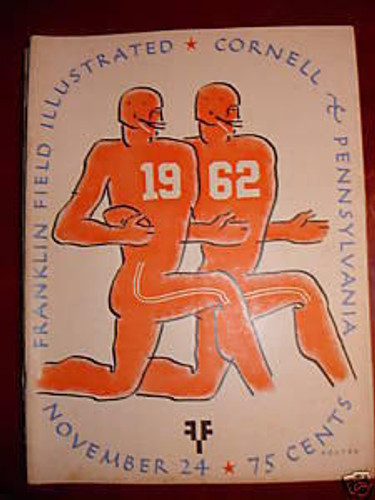 Cornell v Penn Football Program 1962