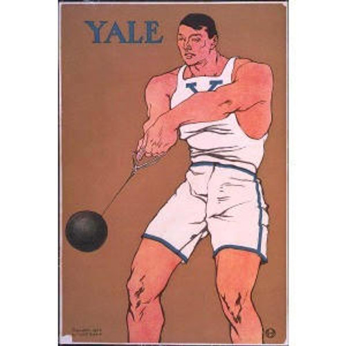 Yale Hammer Thrower Poster