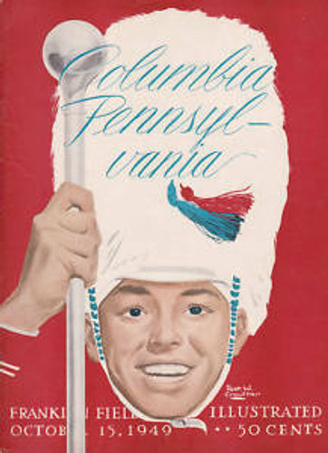 Columbia v Penn Football Program 1949