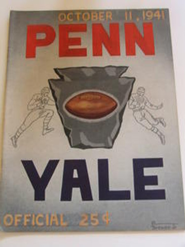 Penn v Yale Football Program 1941