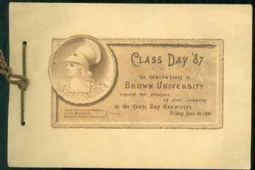 Brown University Class Day Program 1887