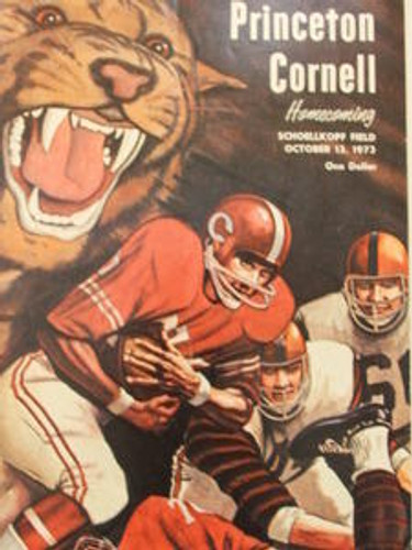 Princeton v Cornell Football Program 1973