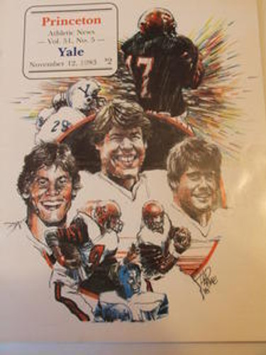 Princeton v Yale Football Program 1983