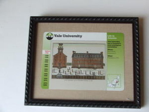 Framed Yale College Card