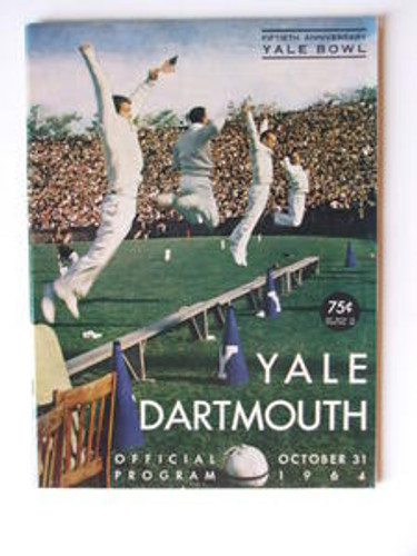 Yale v Dartmouth Football Program 1964