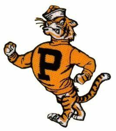 Princeton University Tiger Mascot Iron on Embroidered Patch