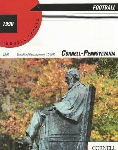 Cornell v Penn Football Program 1990