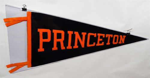Vintage Princeton Pennant - Felt, Sewn on Letters