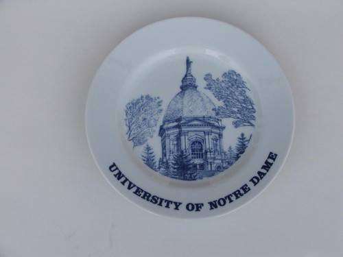 University of Notre Dame Limited Edition Plate