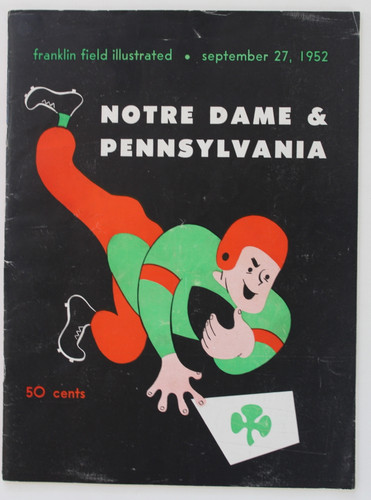 Notre Dame v. University of Pennsylvania Football Program 1952