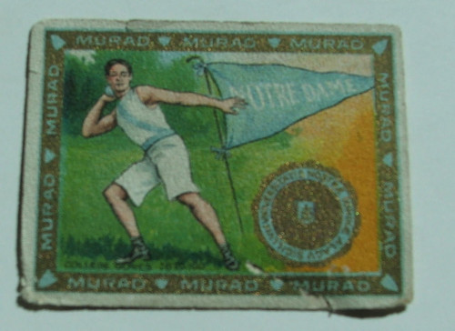 University of Notre Dame Murad Cigarette Card 1911