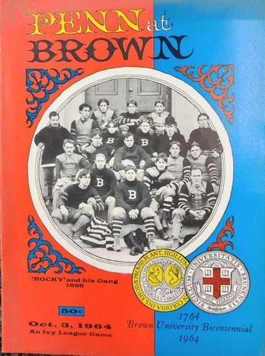 Brown v Penn Football Program 1964