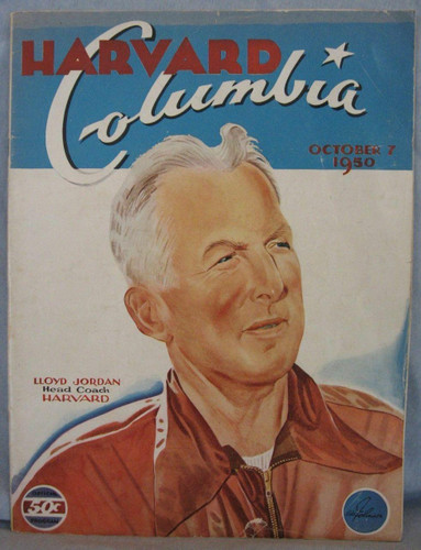 Harvard v Columbia Football Program 1950