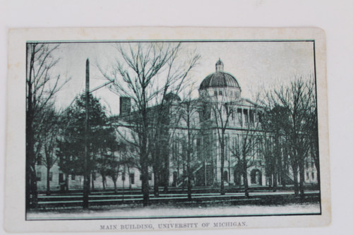 University of Michigan Postcard - Main Building