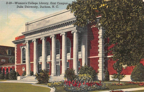 Duke Library of East Campus Postcard