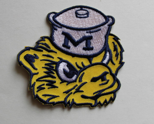 University of Michigan Wolverine Iron on Embroidered Patch