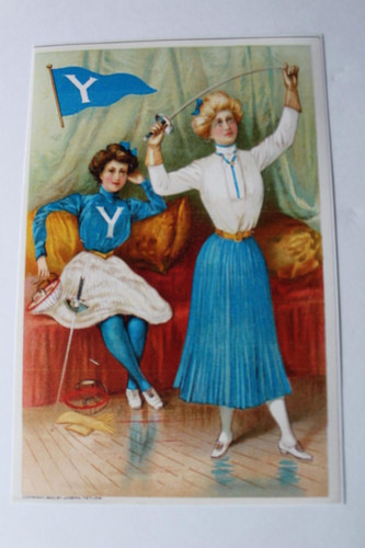 Reproduction Yale Print - Ladies Fencing Scene - Joseph Tetlow, 1903