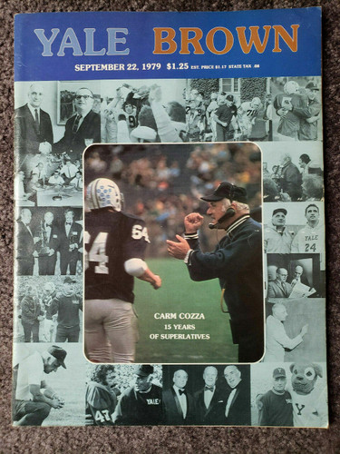Yale v Brown Football Program 1979