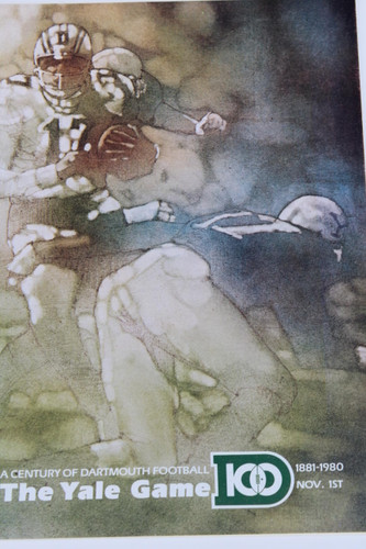 Dartmouth v Yale Football Program 1980