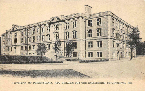 University of Pennsylvania Vintage Postcard - New Engineering Building 1906