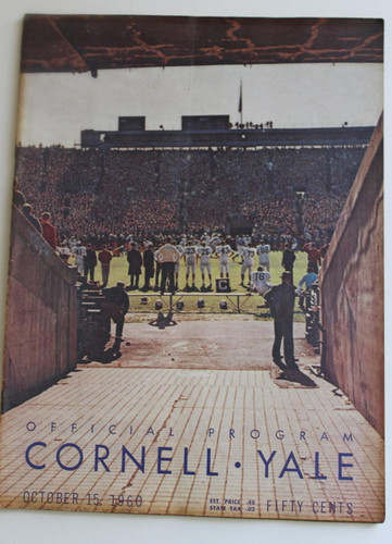 Cornell v Yale Football Program 1960