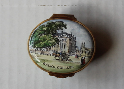 Oxford Baliol College Halcyon Days Enamel Box