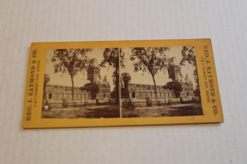 1860s Stereoview Harvard College Memorial Hall