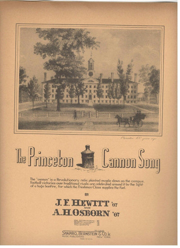 Princeton Cannon Song-March Sheet Music - 1934