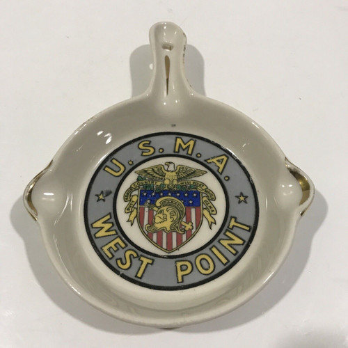 Vintage Ceramic Skillet West Point Ashtray - USMA