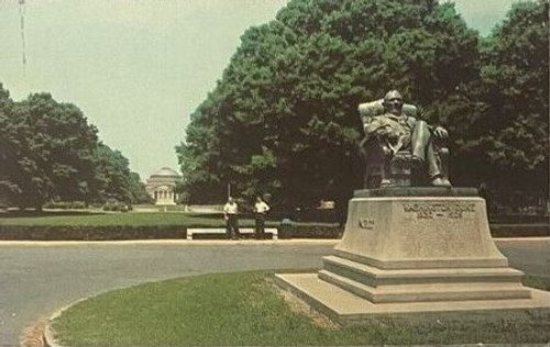 Washington Duke Statue Postcard