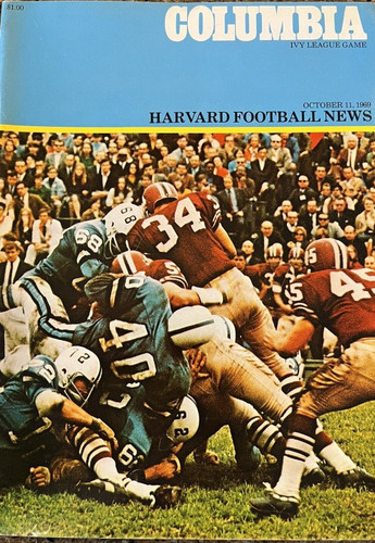 Harvard v. Columbia Football Program 1969