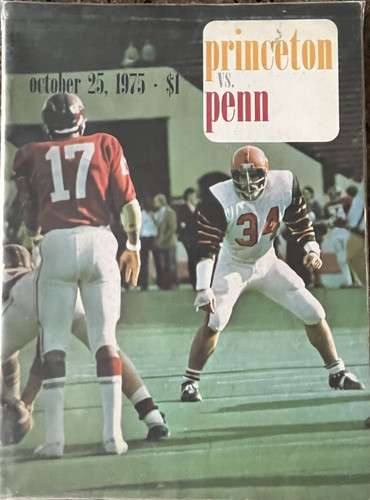 Princeton v. Penn Football Program 1975