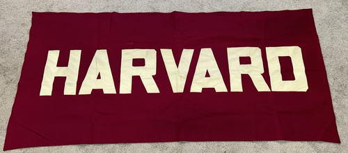 Large Circa 1920’s Harvard University Banner