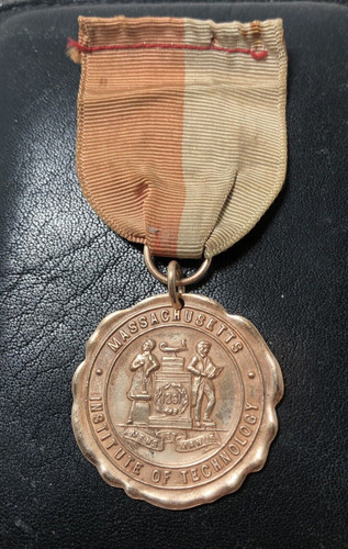 Antique MIT Medal with Ribbon Early 1900s