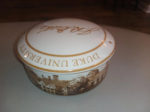 Tiffany & Co Duke University Porcelain Trinket Box