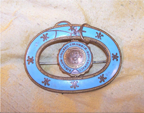Vintage Columbia University Enameled Pin Brooch