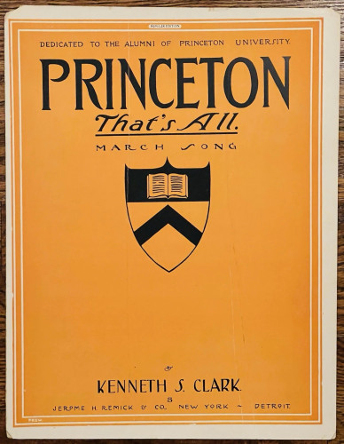 Princeton University Vintage Sheet Music