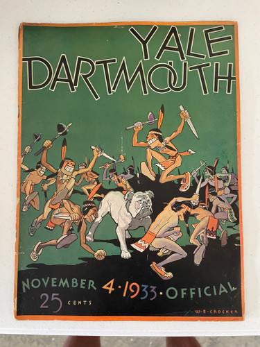 Dartmouth Yale Football program 1933