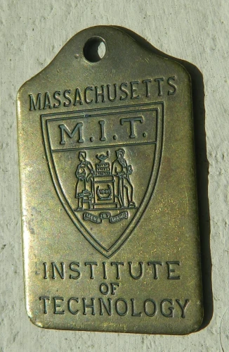 MIT Vintage Brass Key Chain