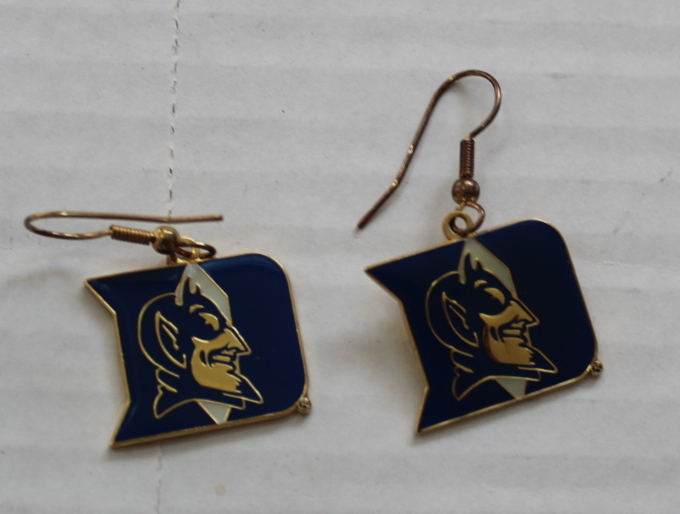 Duke University Blue Devil Earrings - Collectible Ivy