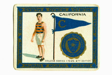 murad cigarette University of California Murad Cigarette Card 1909