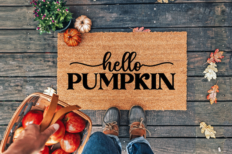 Hello Pumpkin doormat