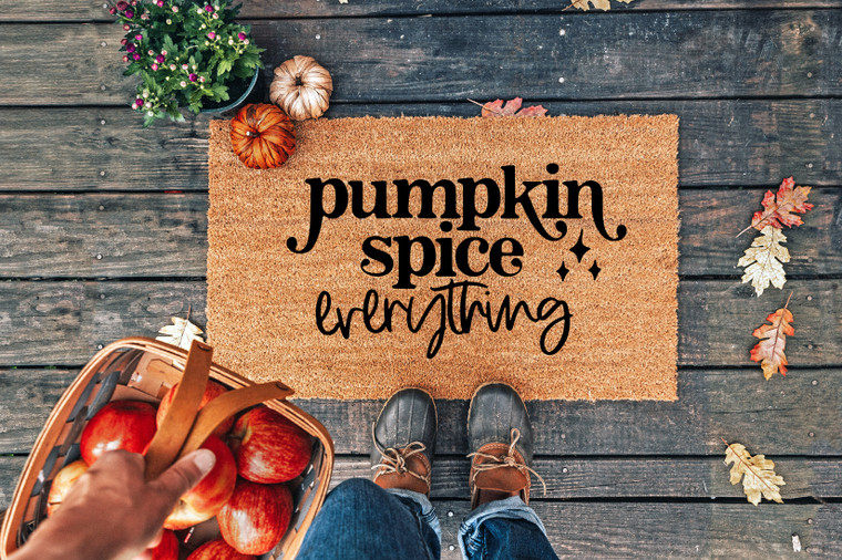 Pumpkin Spice Everything doormat