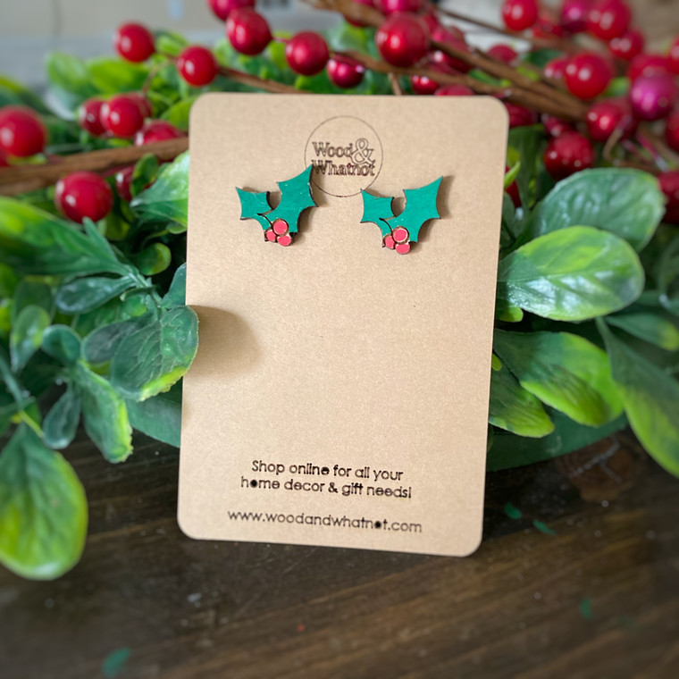 Holly stud earrings