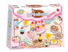 SOKA 54pc Birthday Party Cream Fruit Cake Dessert Pretend Role Play Toy Food Set Afternoon Tea Party for Kids Children Girls Boys Age 6 year old - Pink