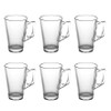 Vinsani® Coffee Pod T-Disc Holder - Chrome 3 Tower Storage Stand for Tassimo Coffee Capsules, 48 Pod Capacity - Includes 6 Latte Glasses with Handle