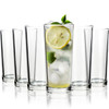 Vinsani Set of 6 Traditional Highball Glasses - 250ml (8.8oz) for Drinks Mixer Juice Beers Cold drinks Hiball Glass