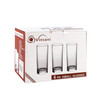 Vinsani Set of 6 Traditional Highball Glasses - 250ml (8.8oz) for Drinks Mixer Juice Beers Cold drinks Hiball Glass