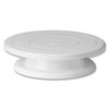 Vinsani 10.8" Dessert Cake Decorating Turntable Stand, 360 Degree Rotating Icing Turntable Display Stand Non-Slip Base  - White